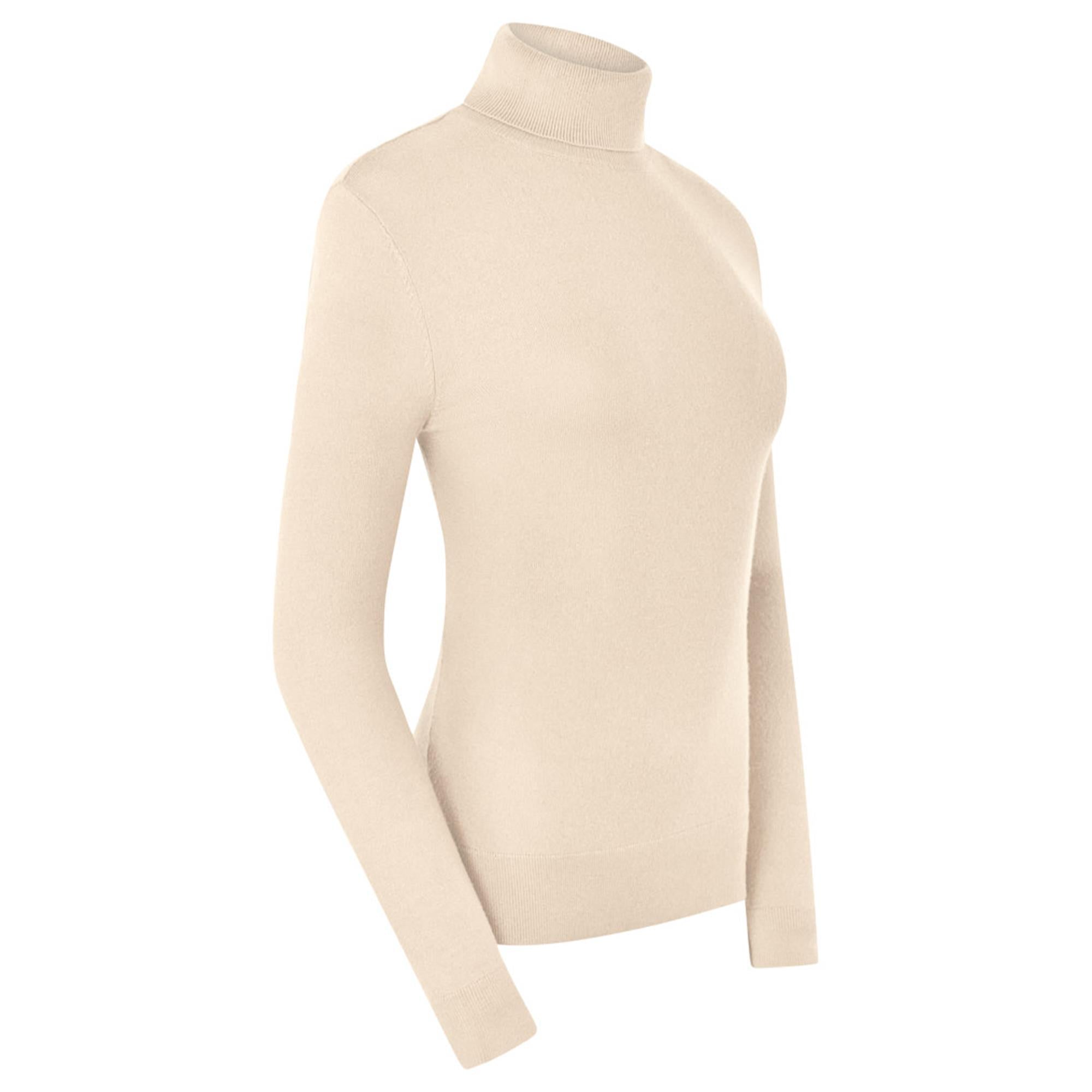 Pure Golf Simone Ladies Golf Roll Neck Champagne